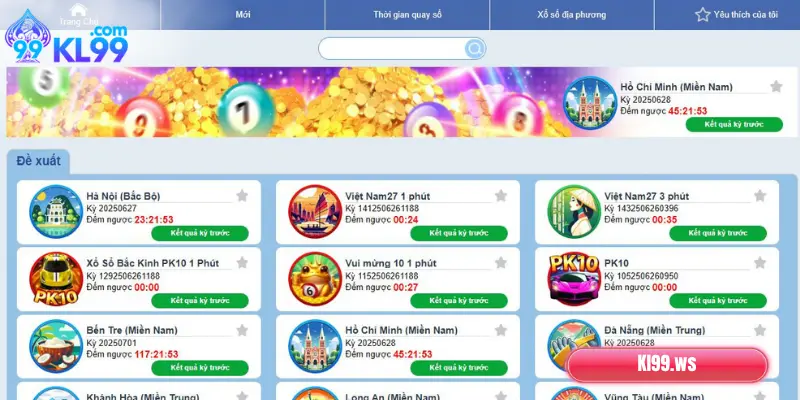 Xổ Số KL99: Trải Nghiệm Cá Cược Số Đỉnh Cao 2025 2 Các loại hình xổ số nổi bật tại KL99