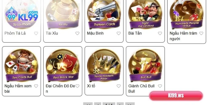 Top Game Bài Uy Tín, HOT HIT, Đáng Trải Nghiệm Tại KL99 1 Top game bài uy tín, chất lượng tại KL99
